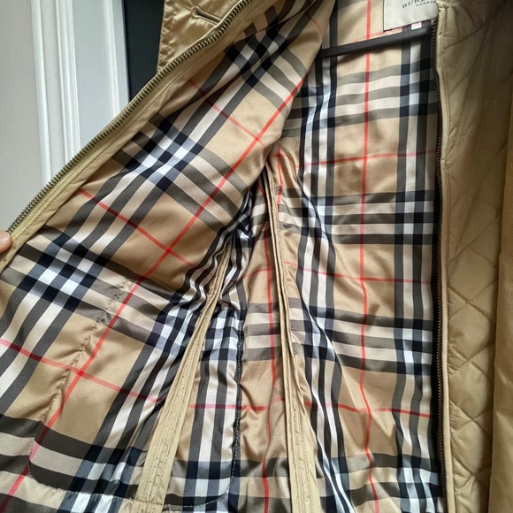 NWOT Burberry Nylon 2in1 Trench Coat and Quilt Jacket 4 XS - Picture 13 of 15